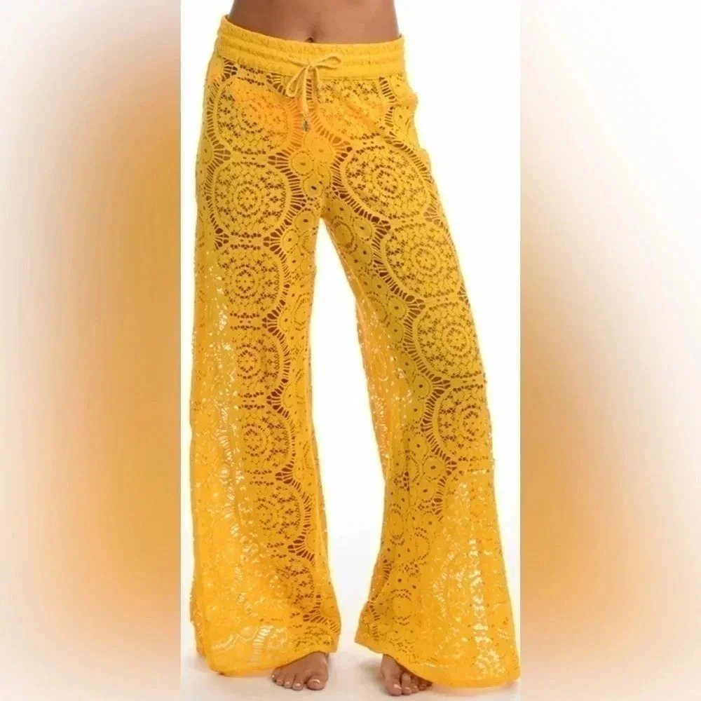 SUNSHINE 79 Chillin' Crochet Beach Pant - Sunshine - Print Size M